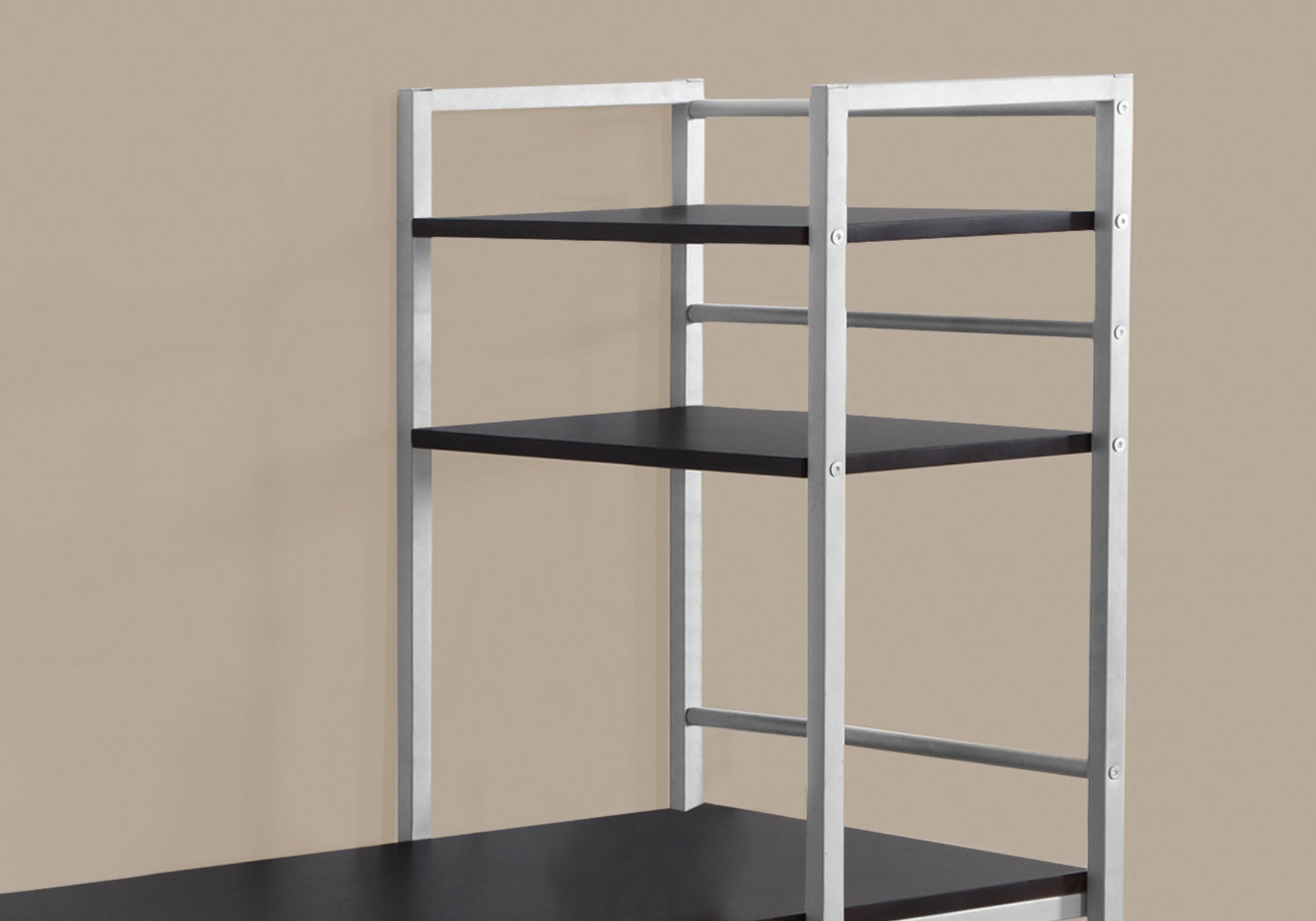 Computer Desk 48" White with Storage Shelves-Office Chair-DECOROLALA