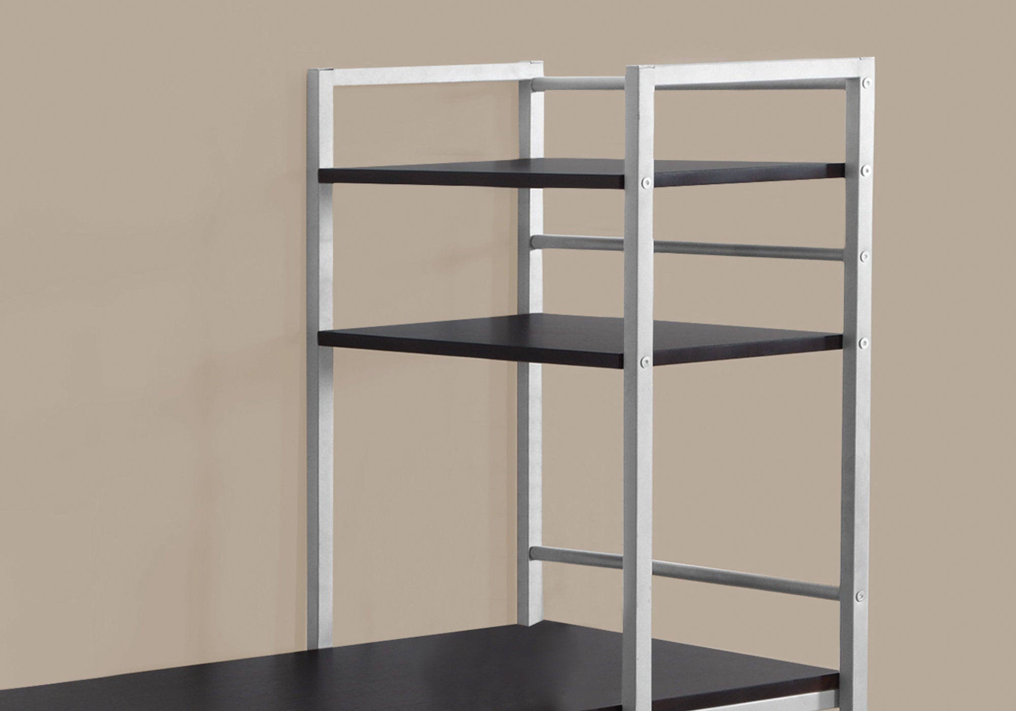 Computer Desk 48" White with Storage Shelves-Office Chair-DECOROLALA