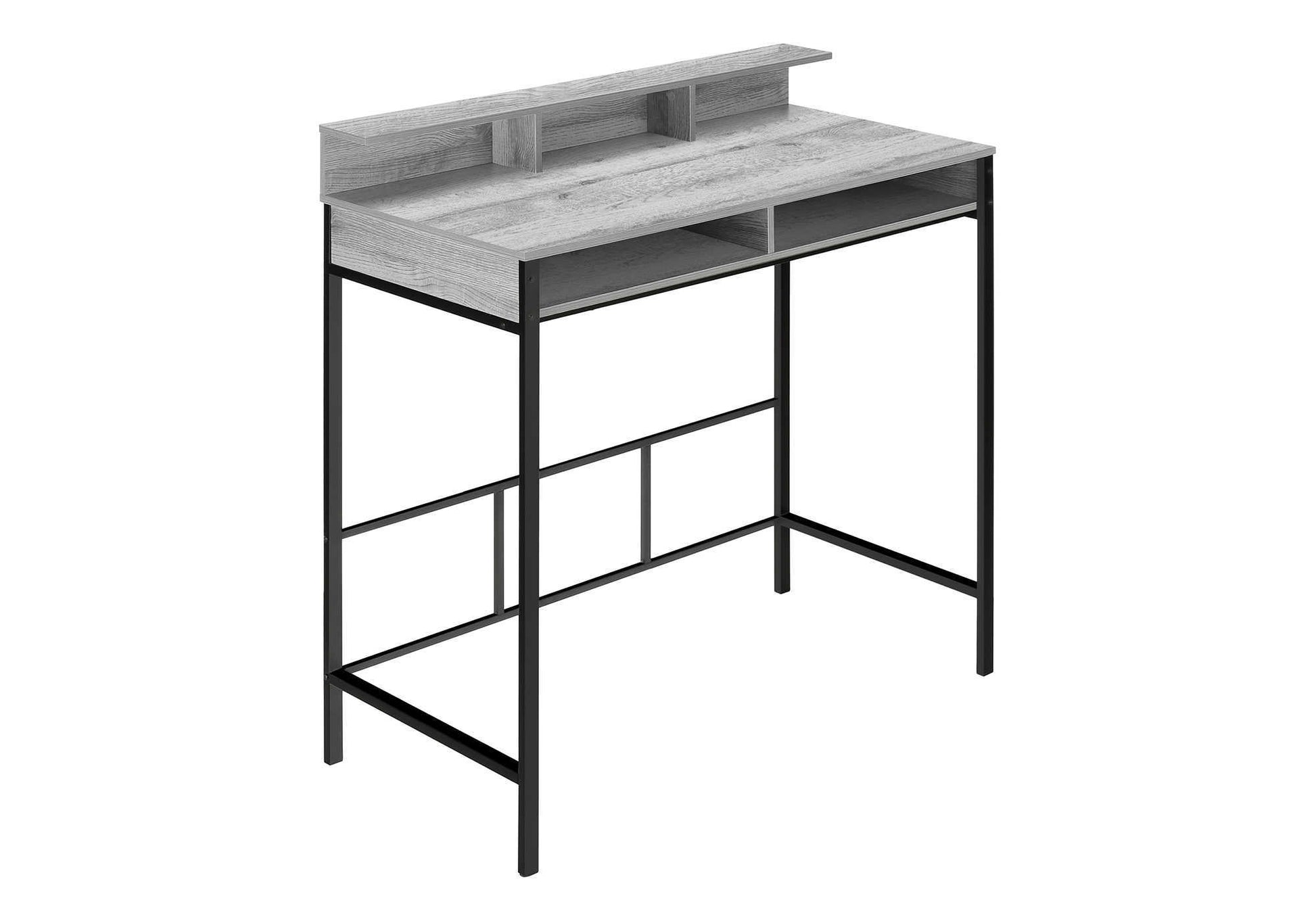 Computer Desk - 48"L / Black / Black Standing Height-Computer Desk-DECOROLALA