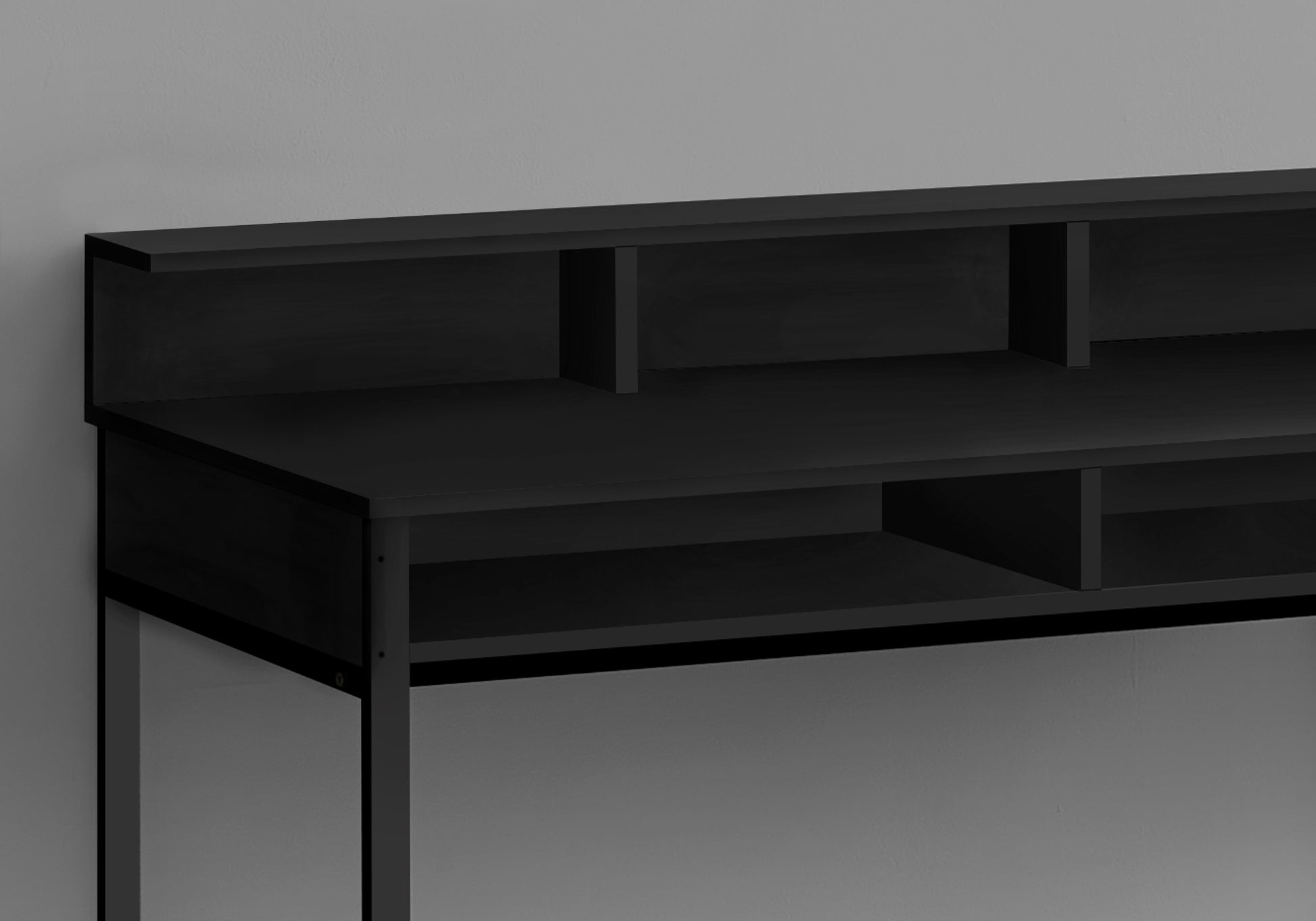 Computer Desk - 48"L / Black / Black Standing Height-Computer Desk-DECOROLALA