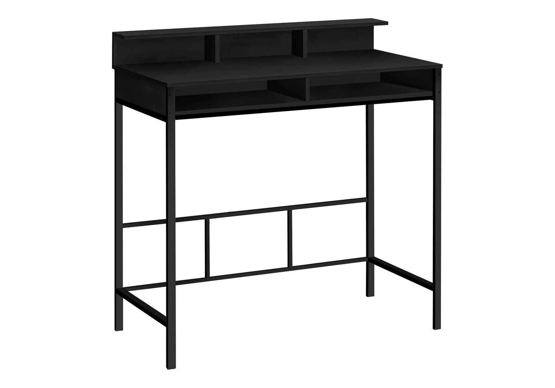 Computer Desk - 48"L / Black / Black Standing Height-Computer Desk-DECOROLALA