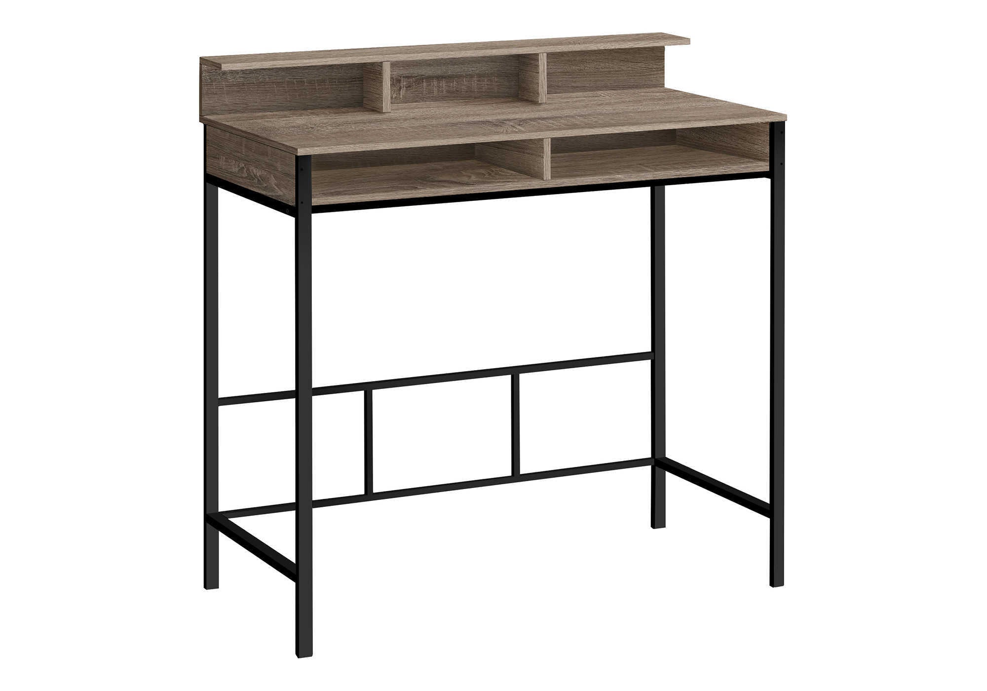 Computer Desk - 48"L / Black / Black Standing Height-Computer Desk-DECOROLALA