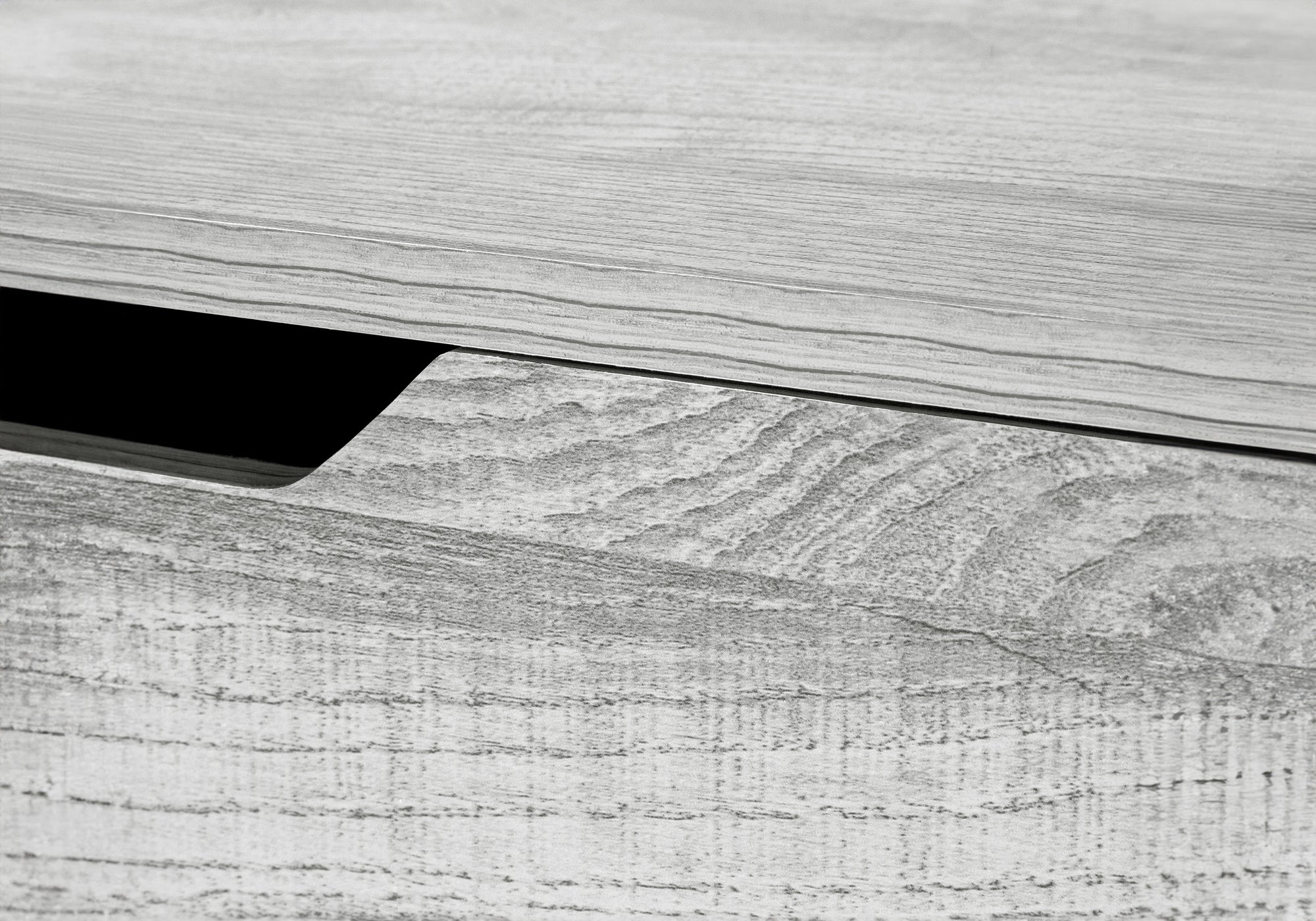 Computer Desk - 48"L / Black Marble-Look / Black Metal-Computer Desk-DECOROLALA