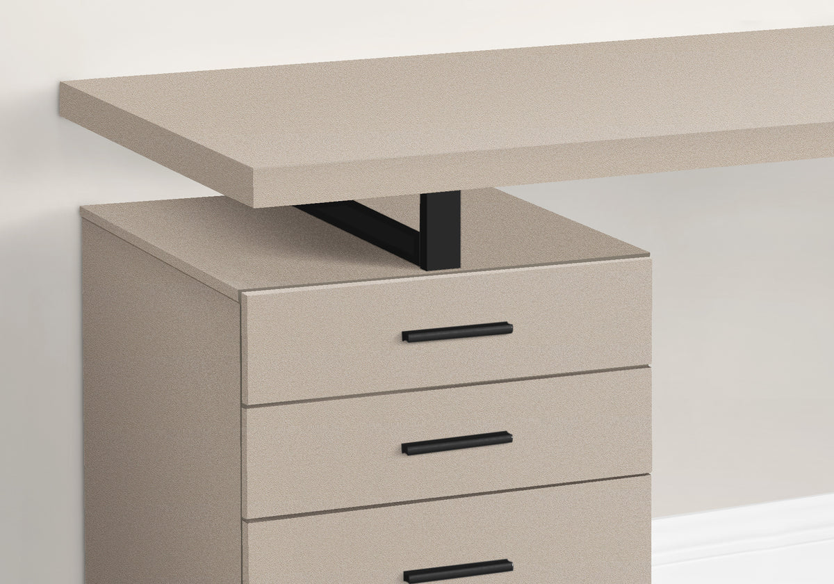 Computer Desk 48"L Brown Reclaimed Wood Black Metal-Office Storage Cabinets-DECOROLALA