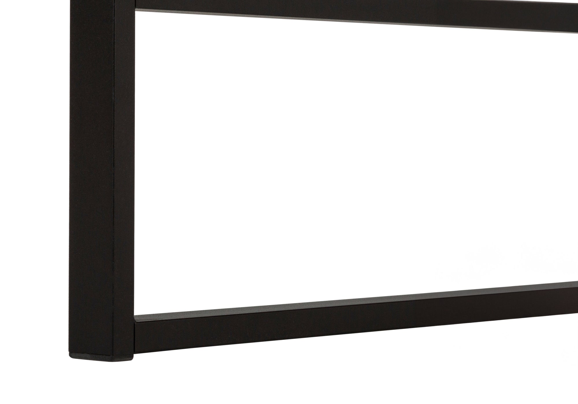 Computer Desk - 48"L / Dark Taupe / Black Metal-Computer Desk-DECOROLALA