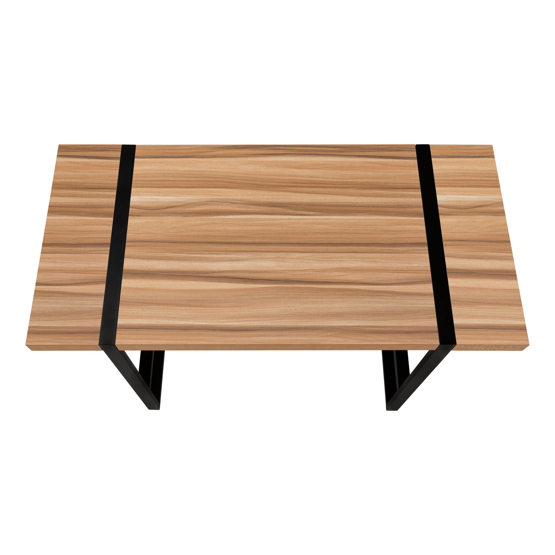 Computer Desk - 48"L / Dark Taupe / Black Metal-Computer Desk-DECOROLALA