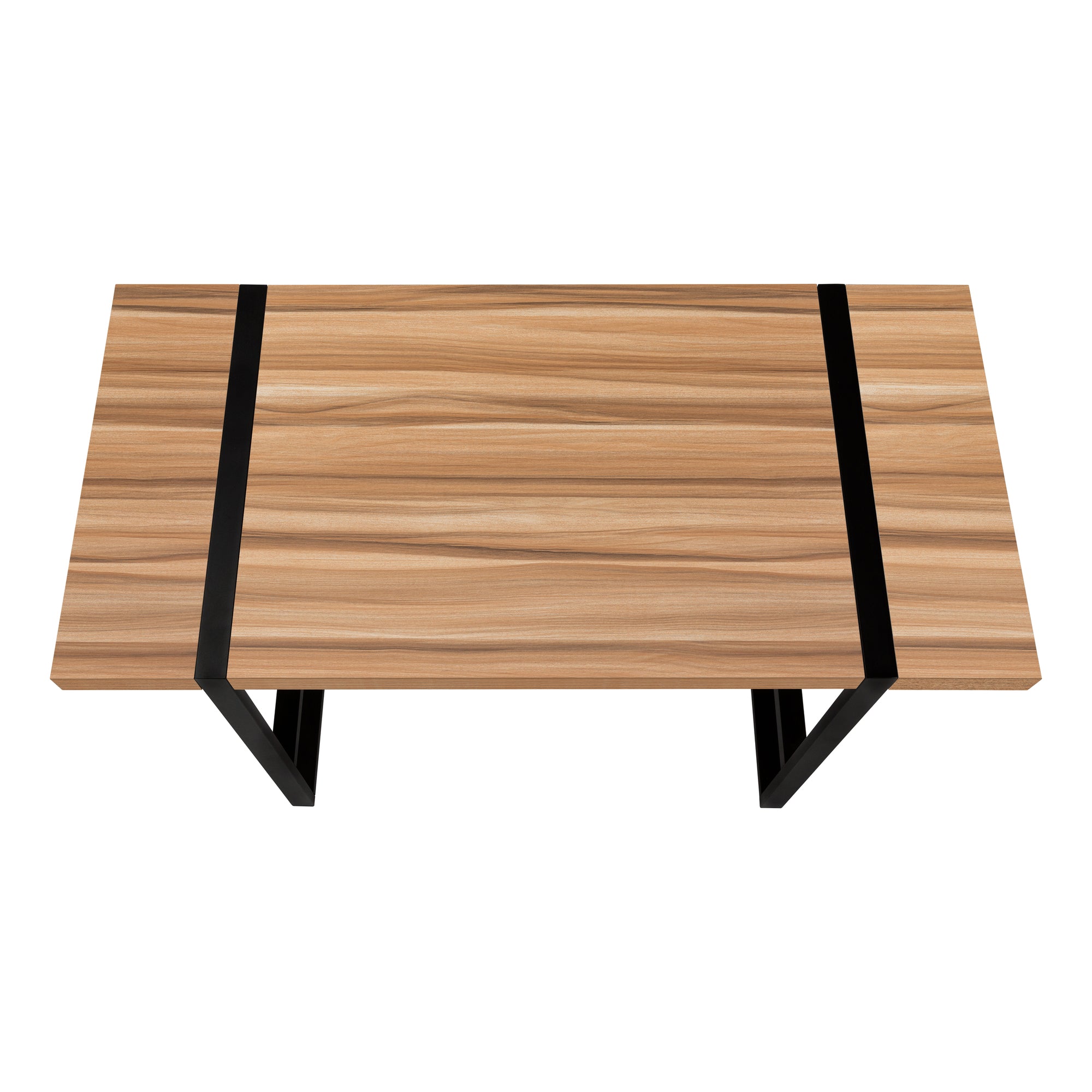 Computer Desk - 48"L / Dark Taupe / Black Metal-Computer Desk-DECOROLALA