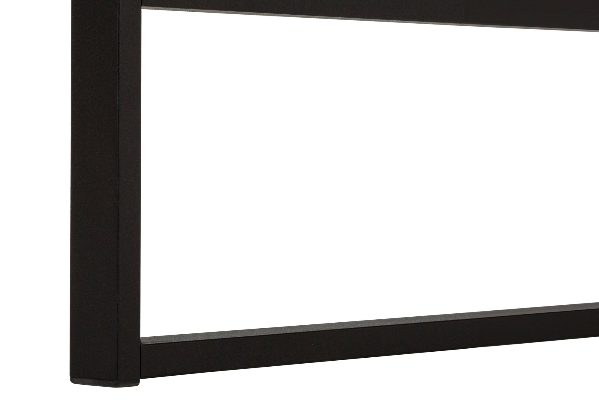 Computer Desk - 48"L / Dark Taupe / Black Metal-Computer Desk-DECOROLALA