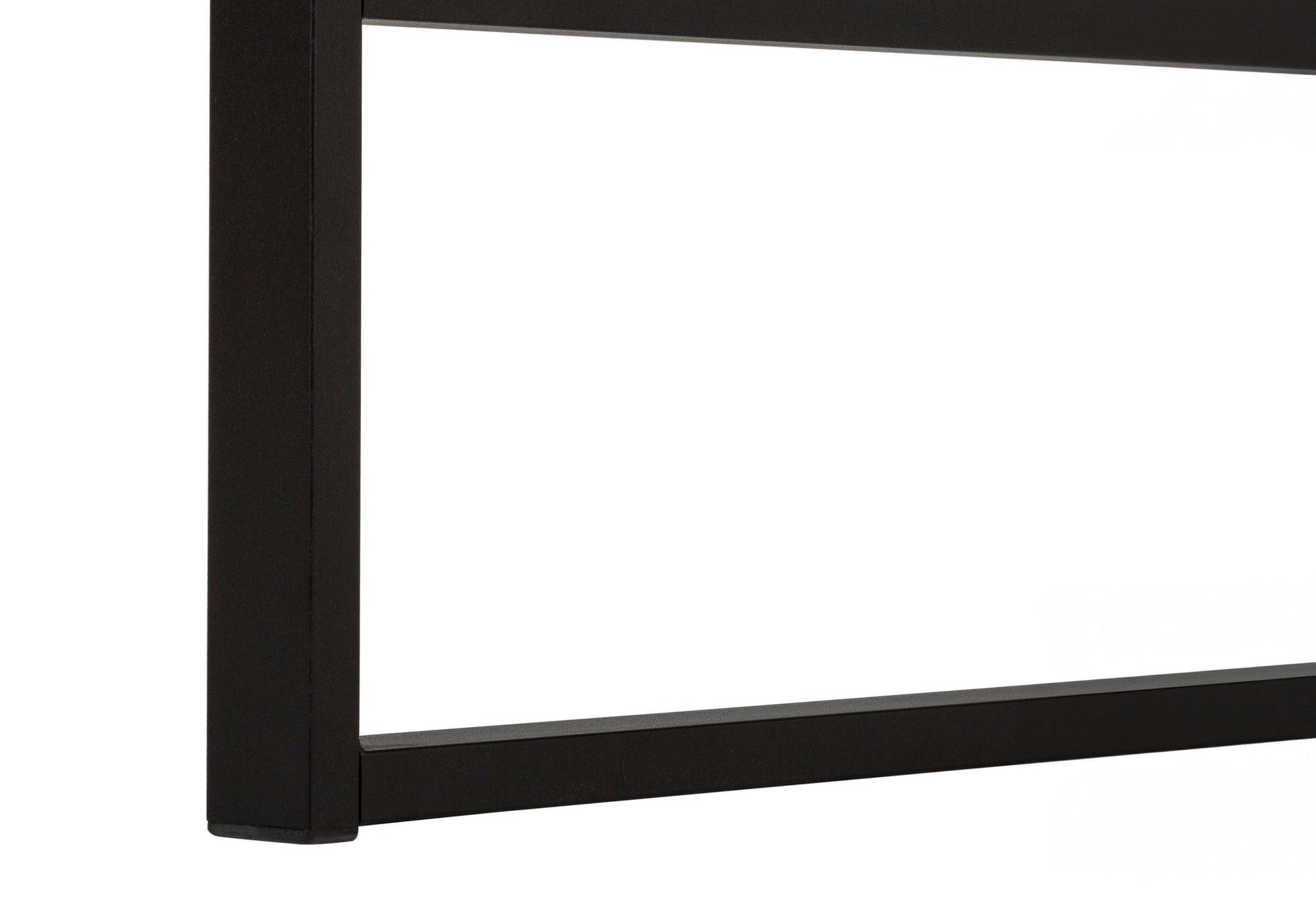 Computer Desk - 48"L / Dark Taupe / Black Metal-Computer Desk-DECOROLALA