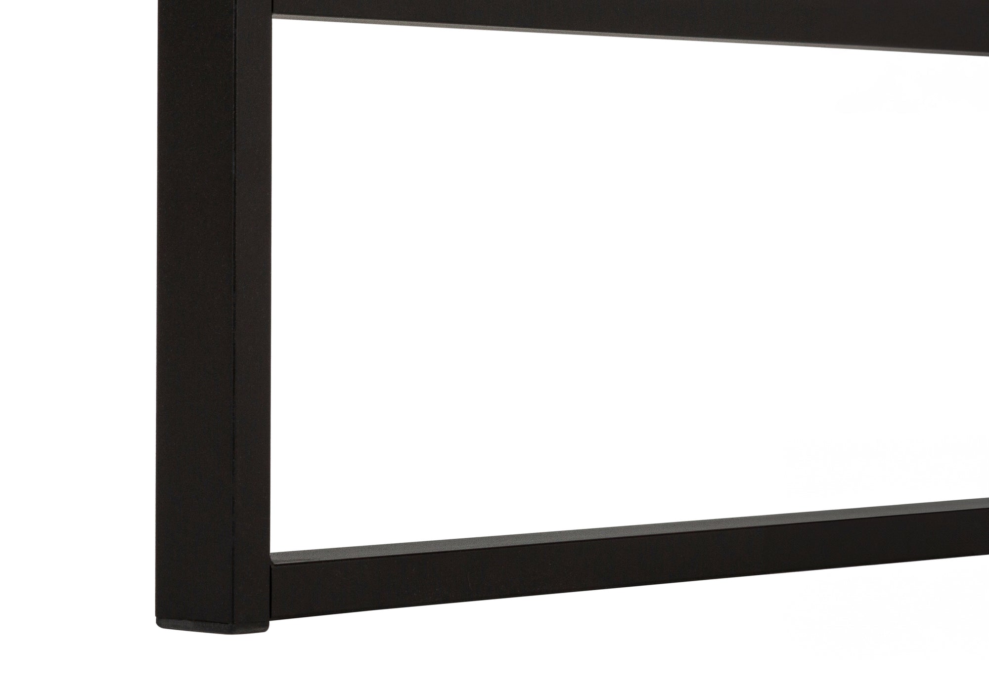 Computer Desk - 48"L / Dark Taupe / Black Metal-Computer Desk-DECOROLALA