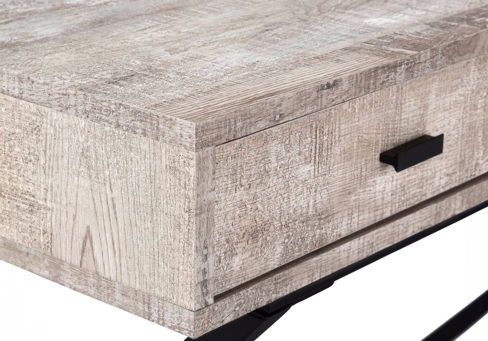 Computer Desk - 48"L / Espresso / Gold Metal-Computer Desk-DECOROLALA