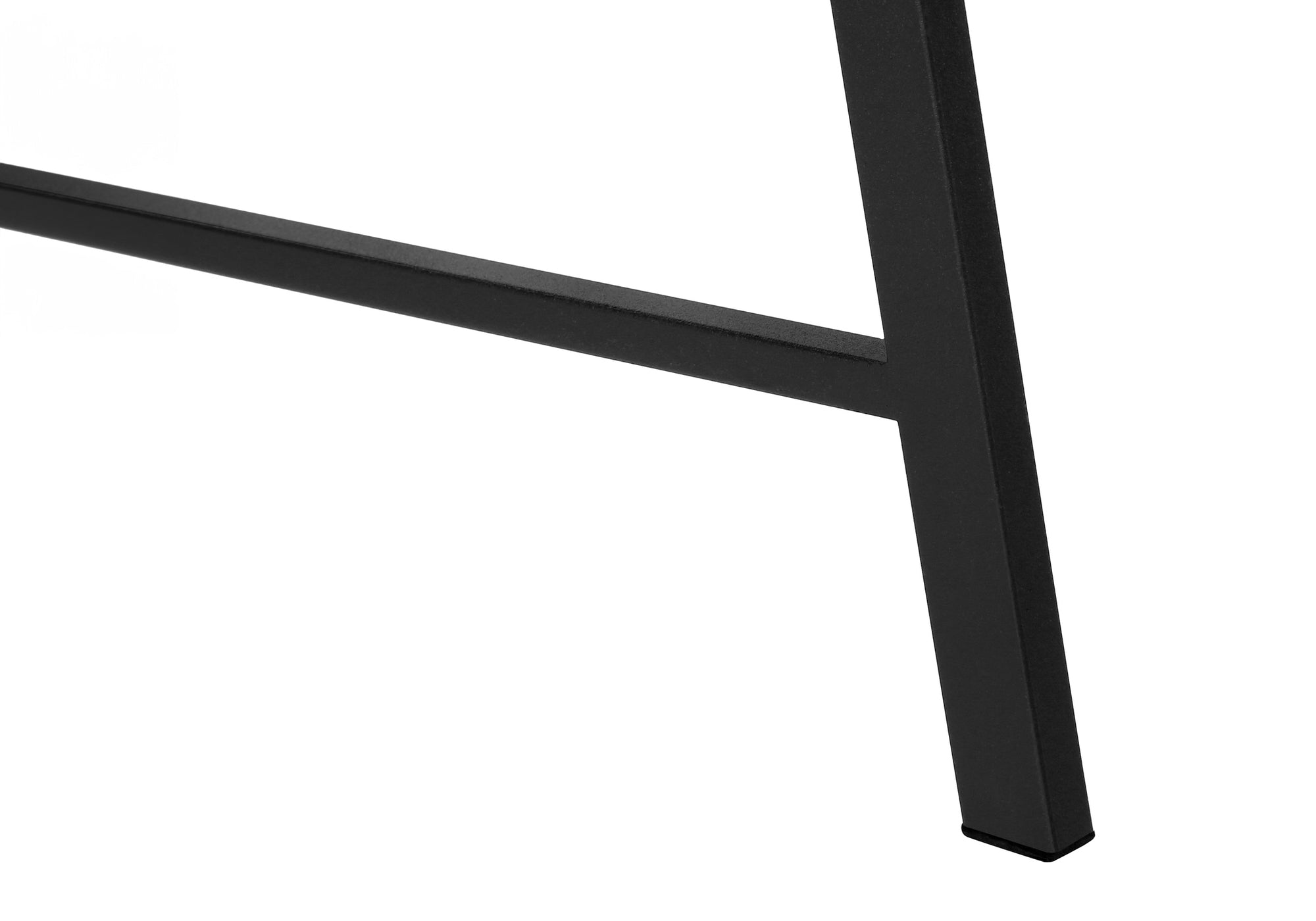 Computer Desk - 48"L / Espresso Top / Black Metal Corner-Computer Desk-DECOROLALA