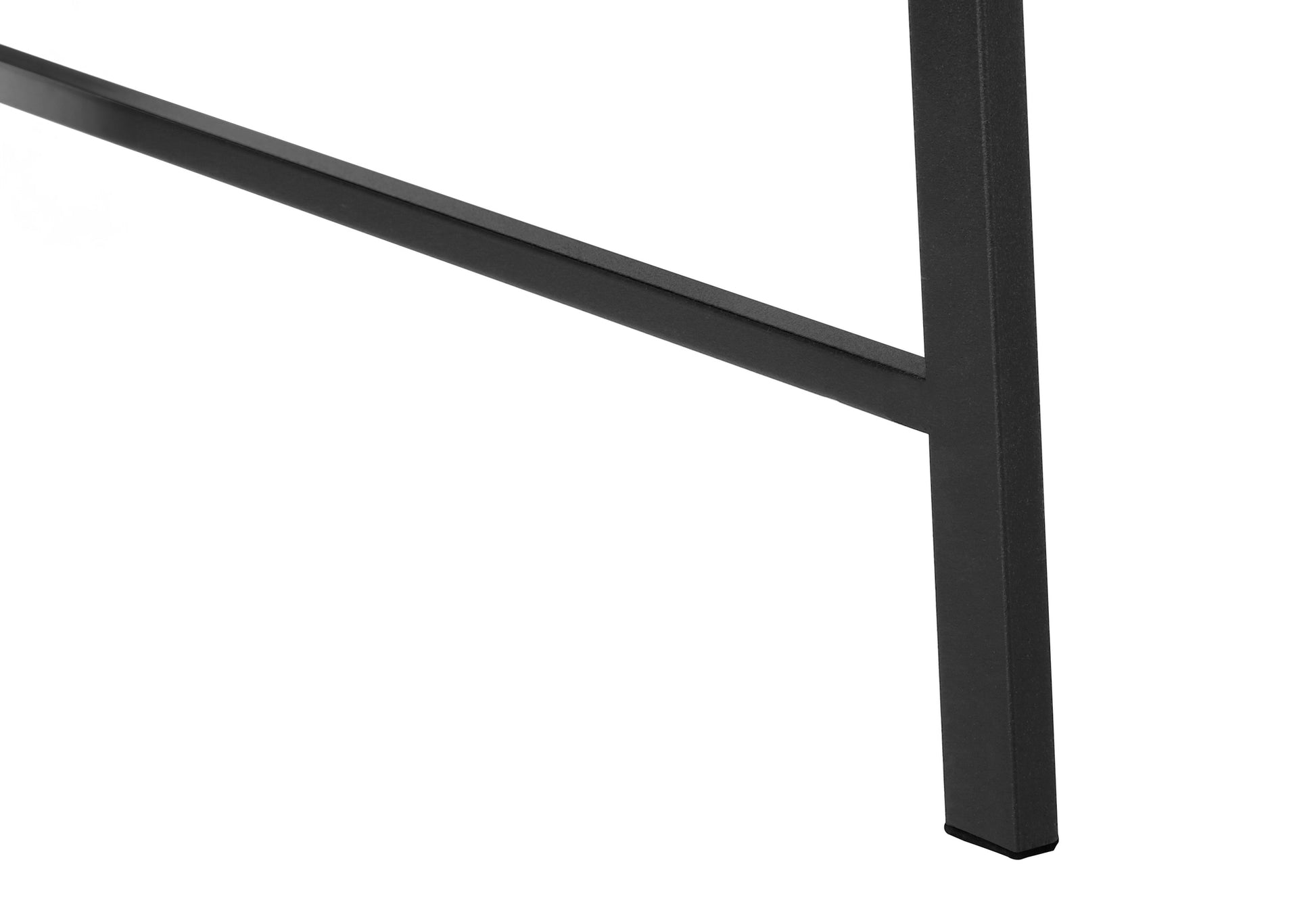 Computer Desk - 48"L / Espresso Top / Black Metal Corner-Computer Desk-DECOROLALA