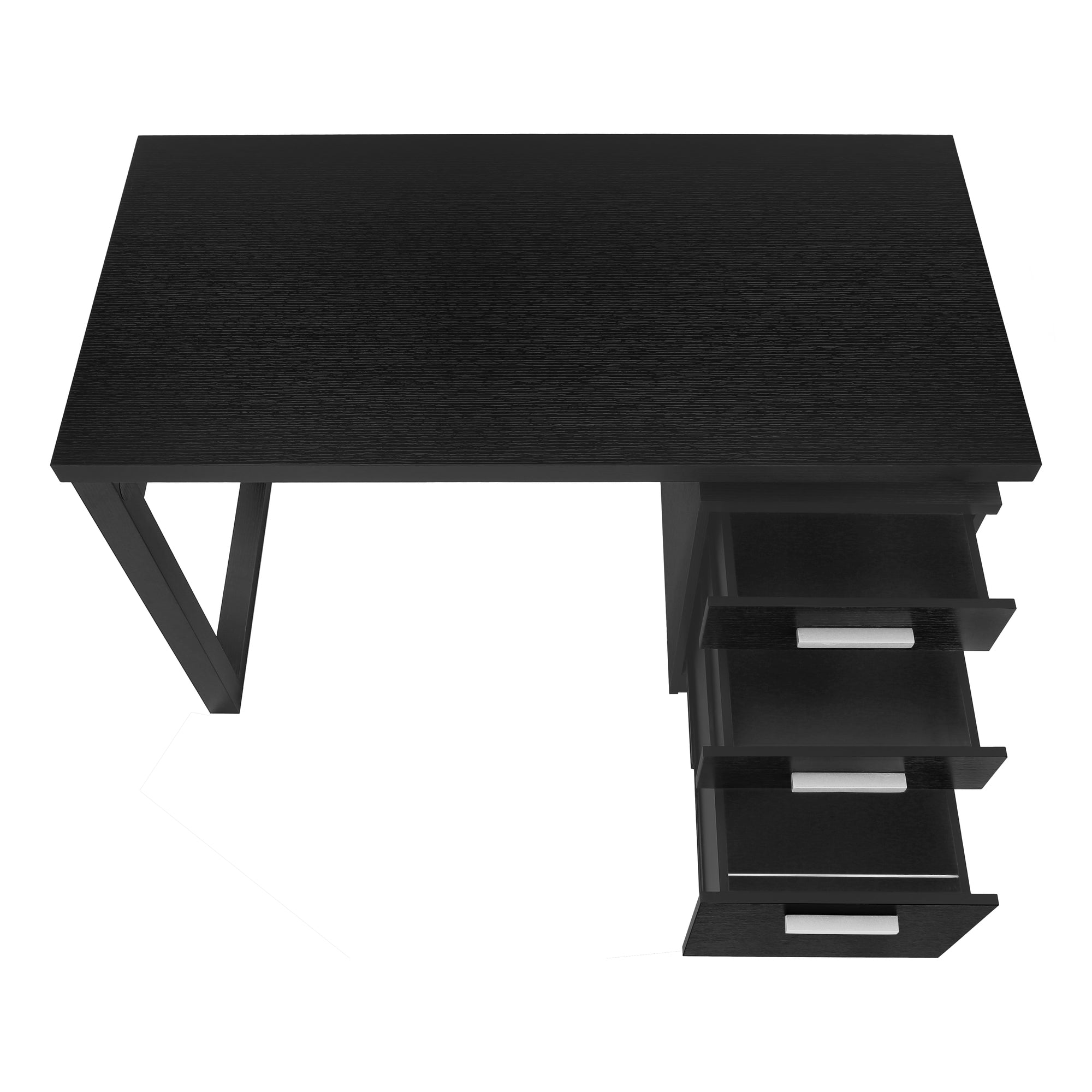 Computer Desk - 48"L / Grey-Black Left Or Right Facing-Bookshelf-DECOROLALA