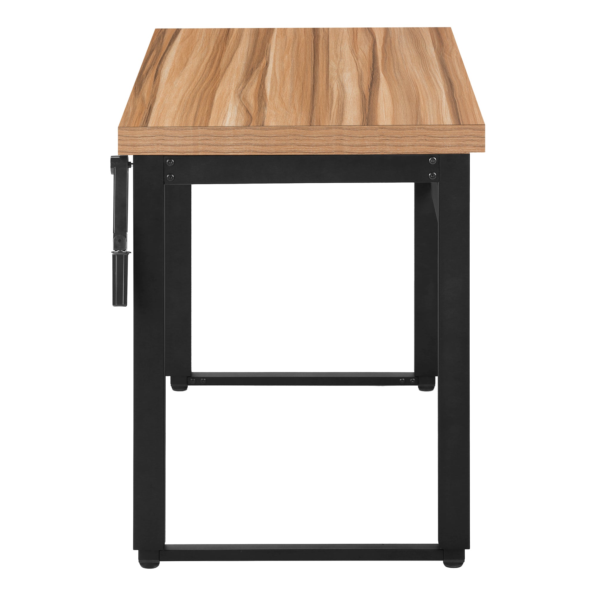 Computer Desk 48"L Height Adjustable Walnut-Computer Desk-DECOROLALA
