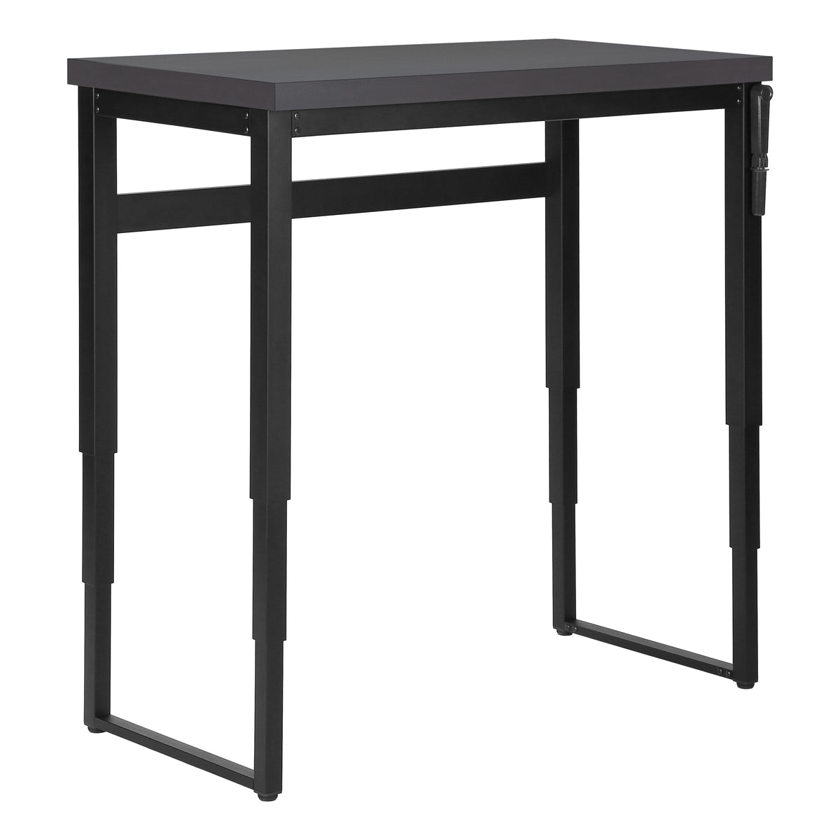 Computer Desk 48"L Height Adjustable Walnut-Computer Desks-DECOROLALA
