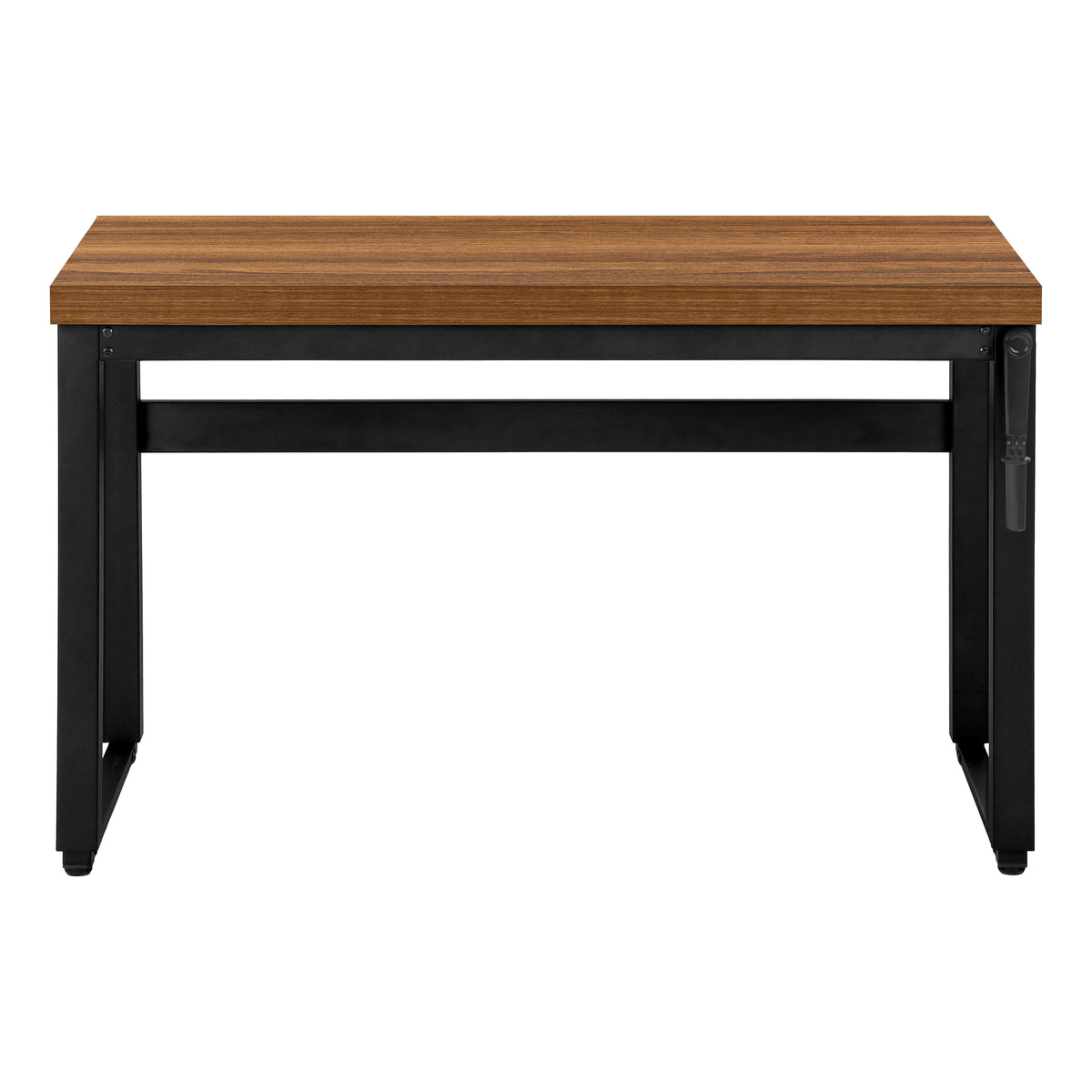 Computer Desk 48"L Height Adjustable Walnut-Computer Desks-DECOROLALA