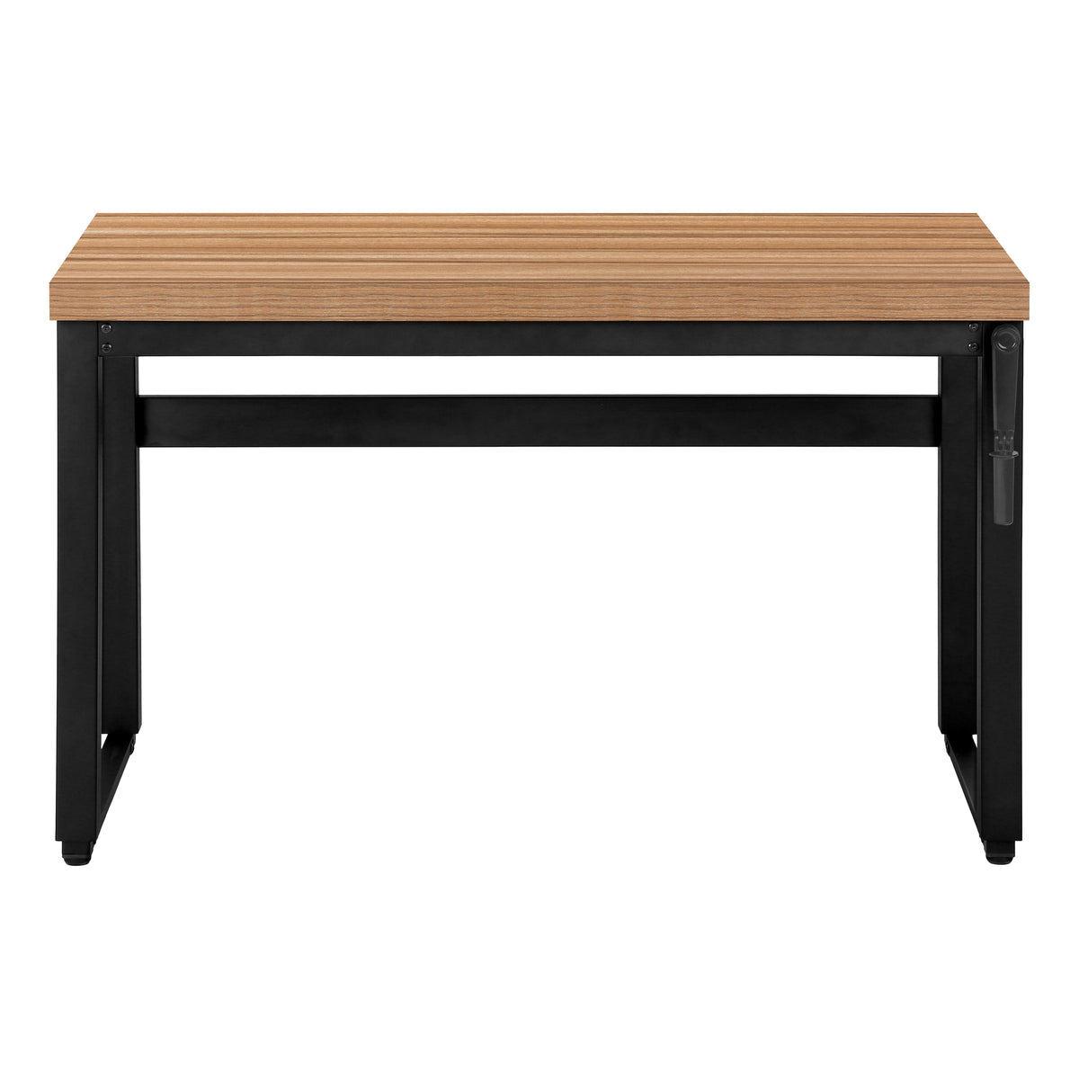 Computer Desk 48"L Height Adjustable Walnut-Computer Desks-DECOROLALA
