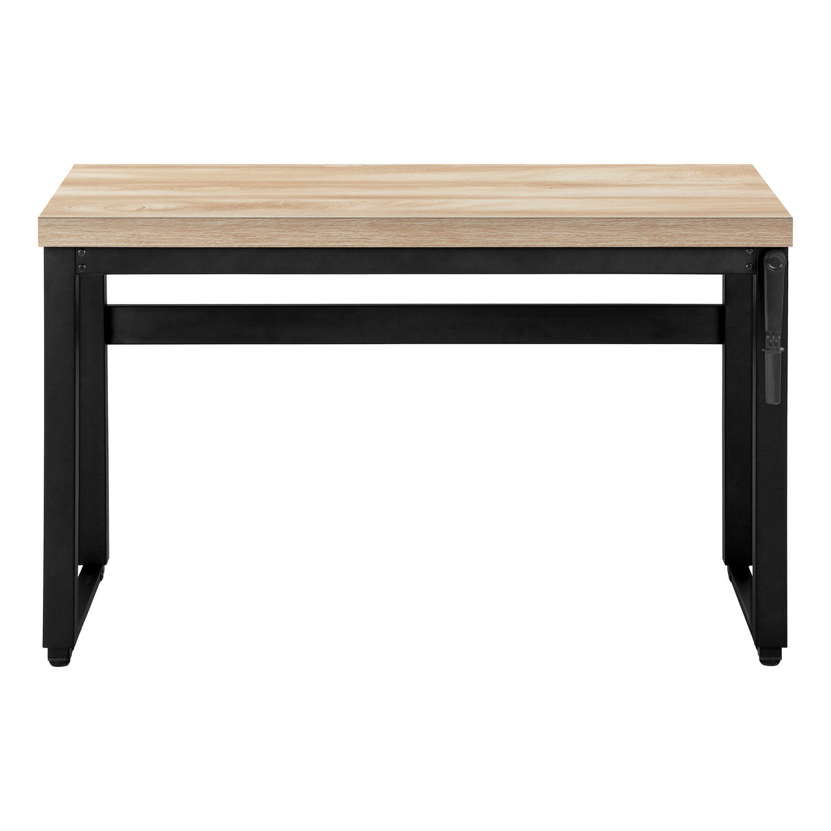 Computer Desk 48"L Height Adjustable Walnut-Computer Desks-DECOROLALA