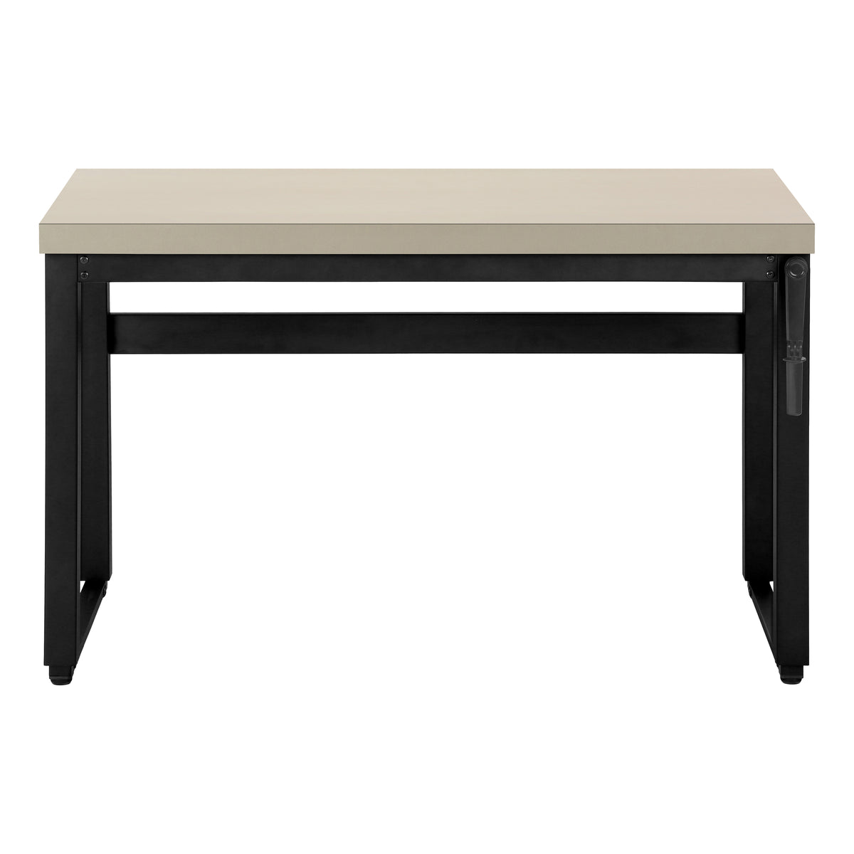 Computer Desk 48"L Height Adjustable Walnut-Computer Desks-DECOROLALA