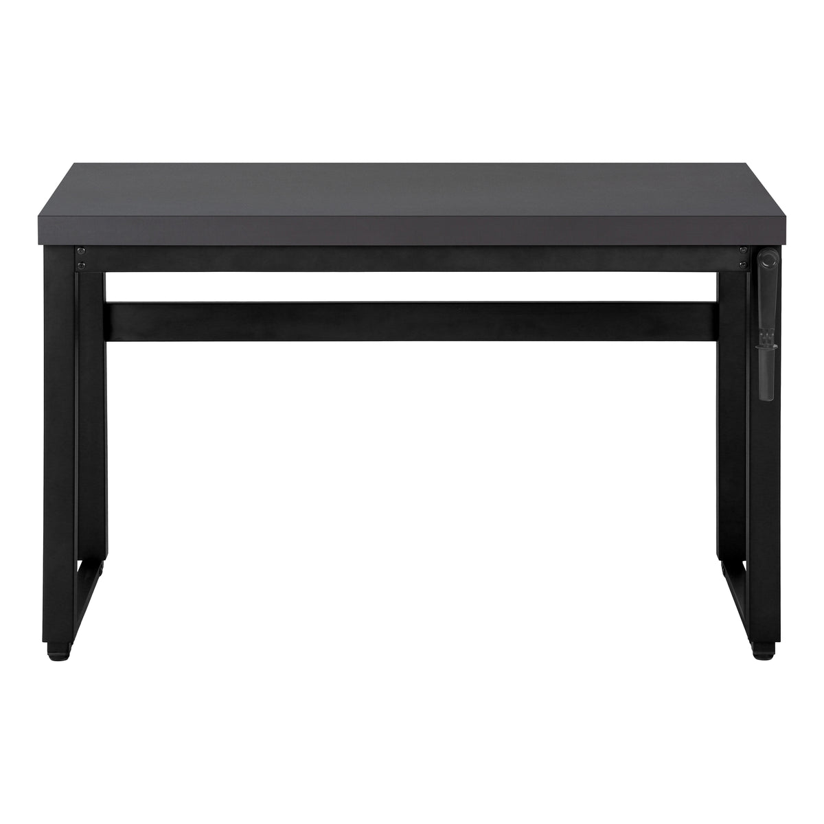 Computer Desk 48"L Height Adjustable Walnut-Computer Desks-DECOROLALA