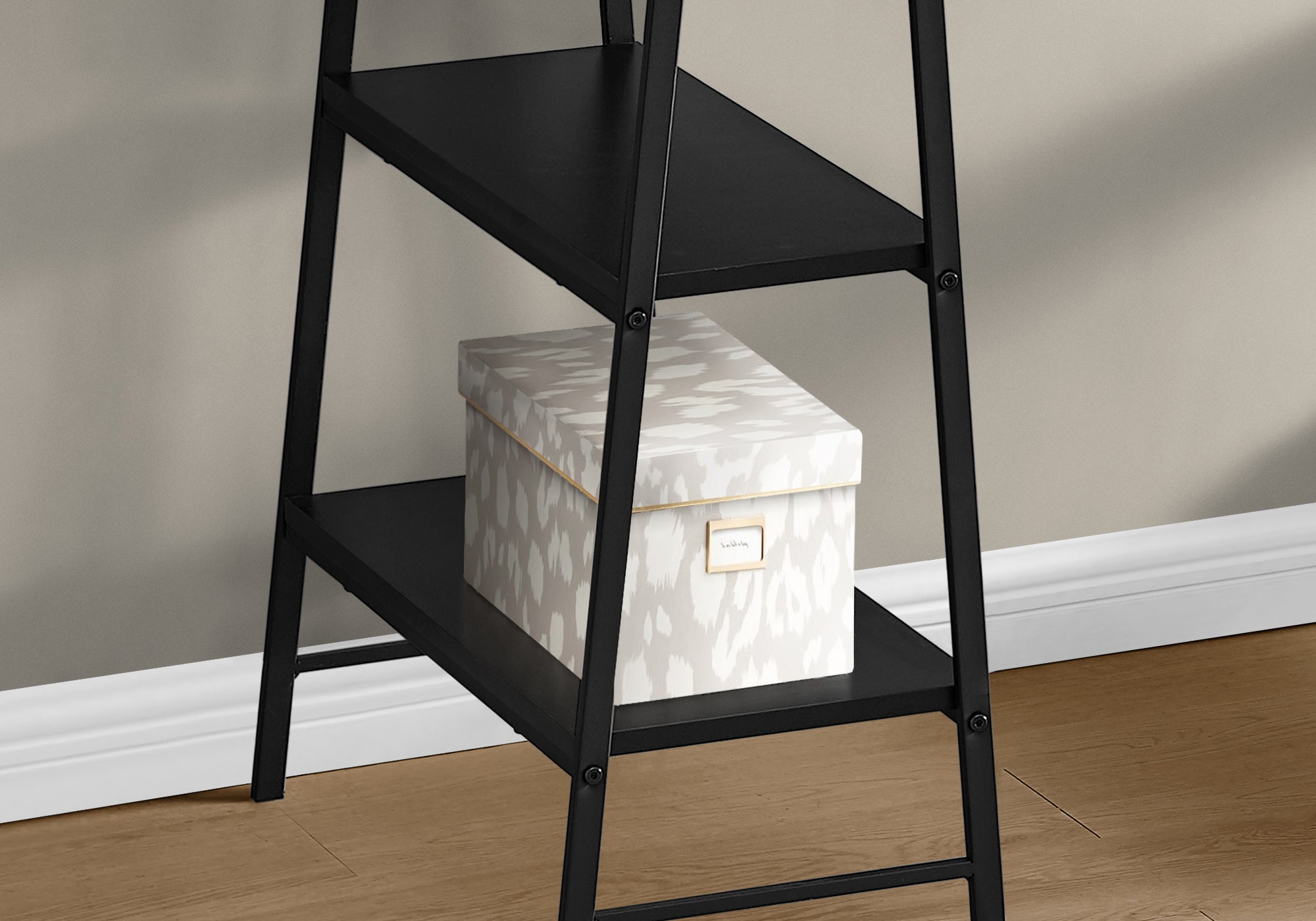 Computer Desk 48"L Industrial White Metal Shelves-Computer Desk-DECOROLALA