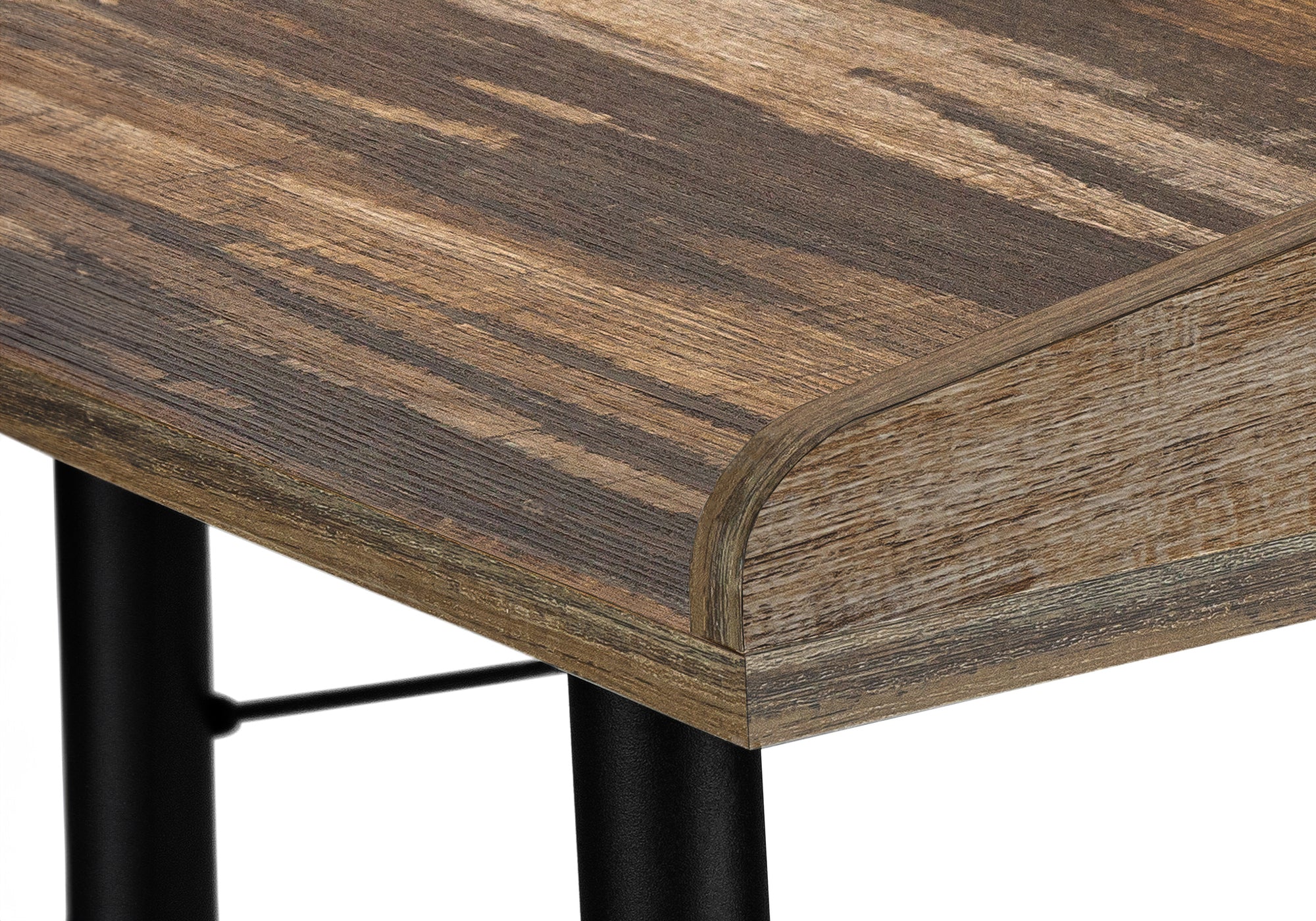 Computer Desk - 48"L / Natural / White Metal-Computer Desk-DECOROLALA