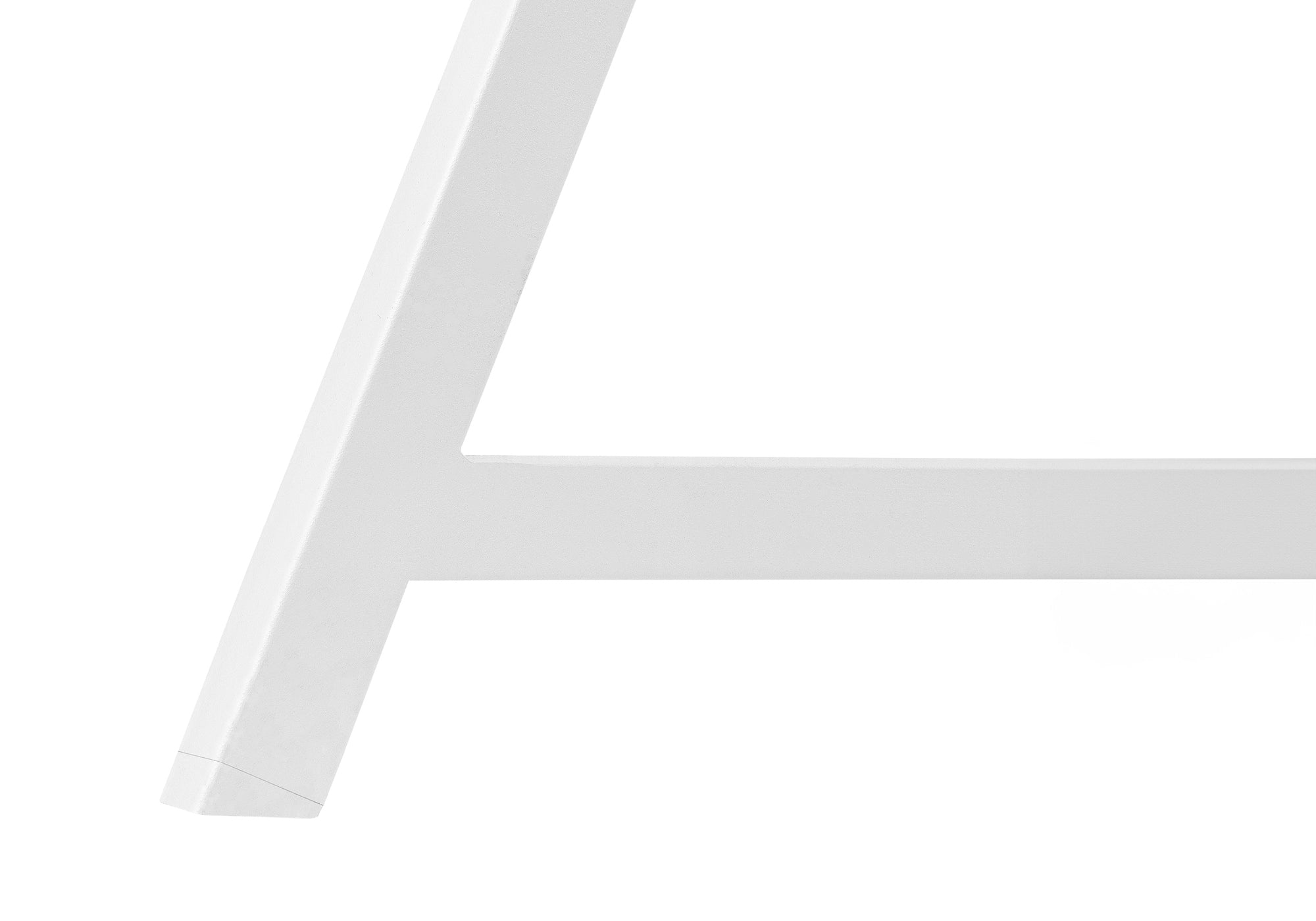 Computer Desk - 48"L / Natural / White Metal-Computer Desk-DECOROLALA