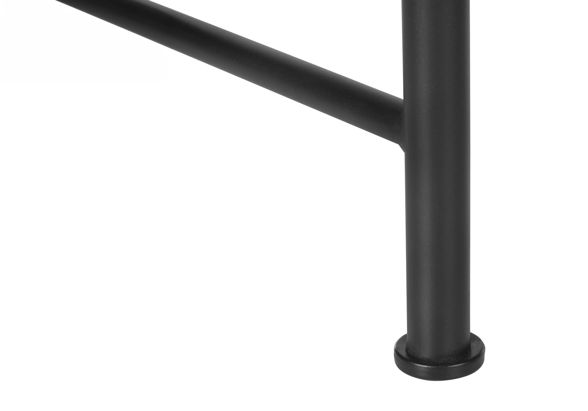 Computer Desk - 48"L / Walnut / Black Metal-Computer Desk-DECOROLALA