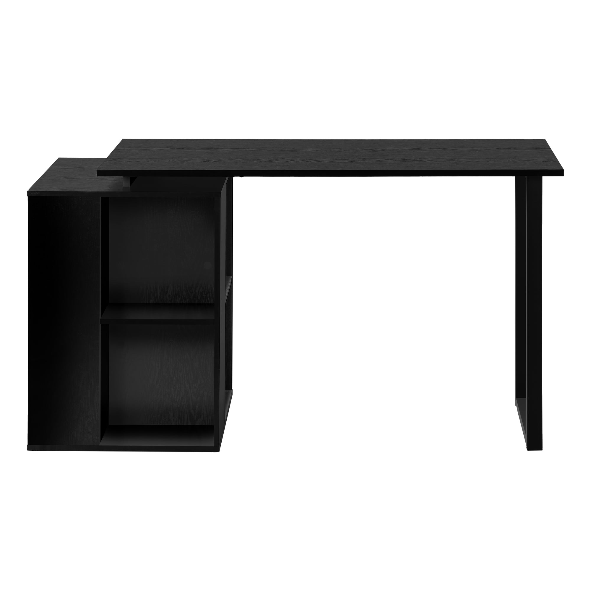 Computer Desk 55"L White with Shelving-Computer Desk-DECOROLALA