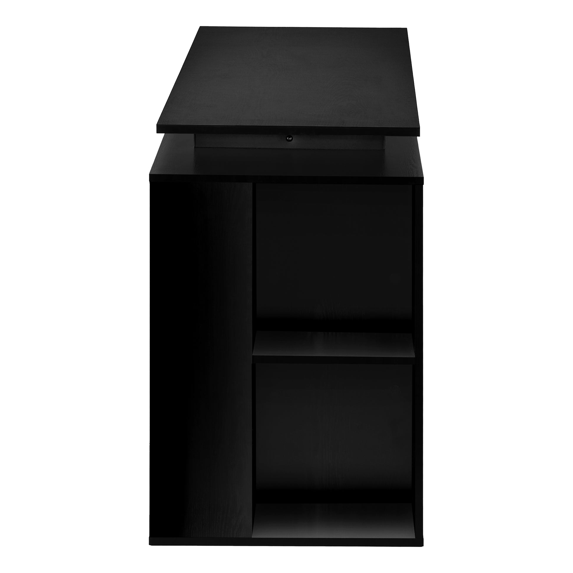 Computer Desk 55"L White with Shelving-Computer Desk-DECOROLALA