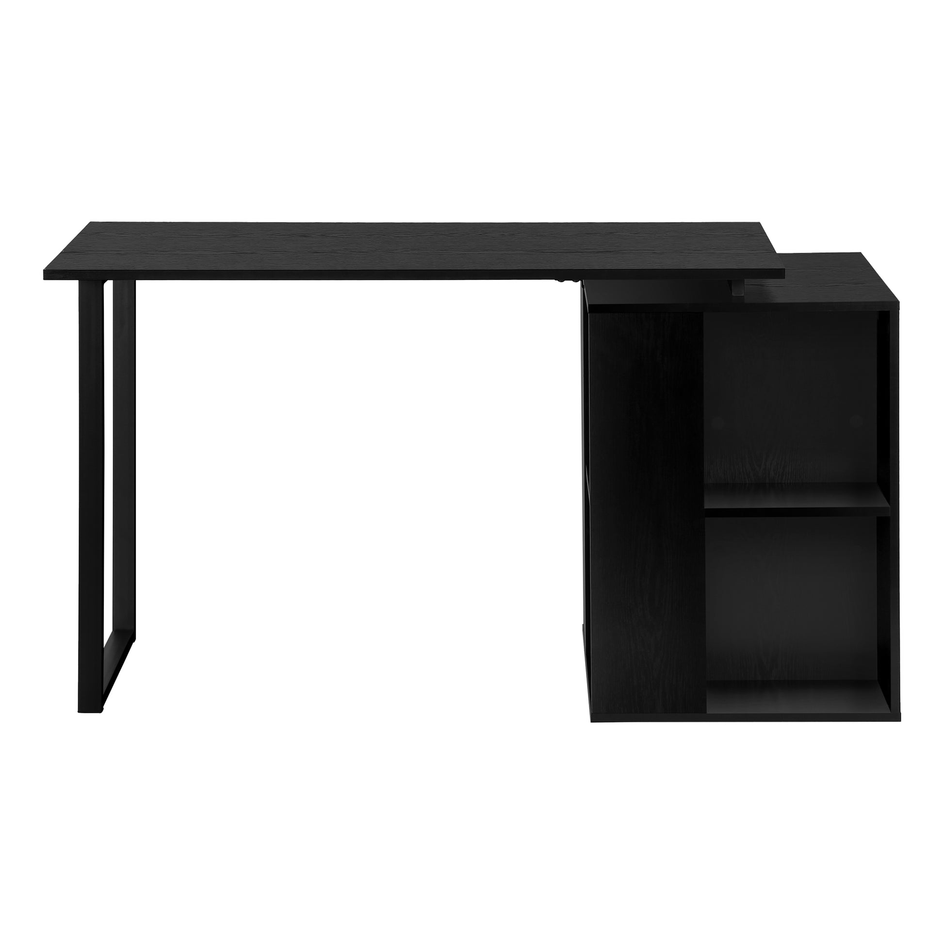 Computer Desk 55"L White with Shelving-Computer Desk-DECOROLALA