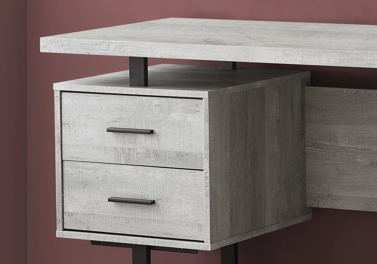 Computer Desk 60" Espresso with File Drawer-Computer Desks-DECOROLALA