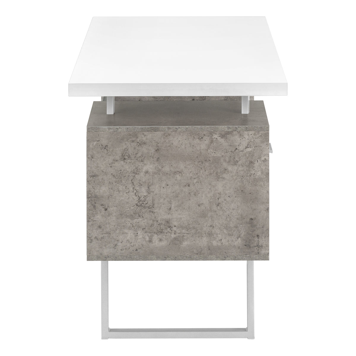 Computer Desk 60" Espresso with File Drawer-Computer Desks-DECOROLALA
