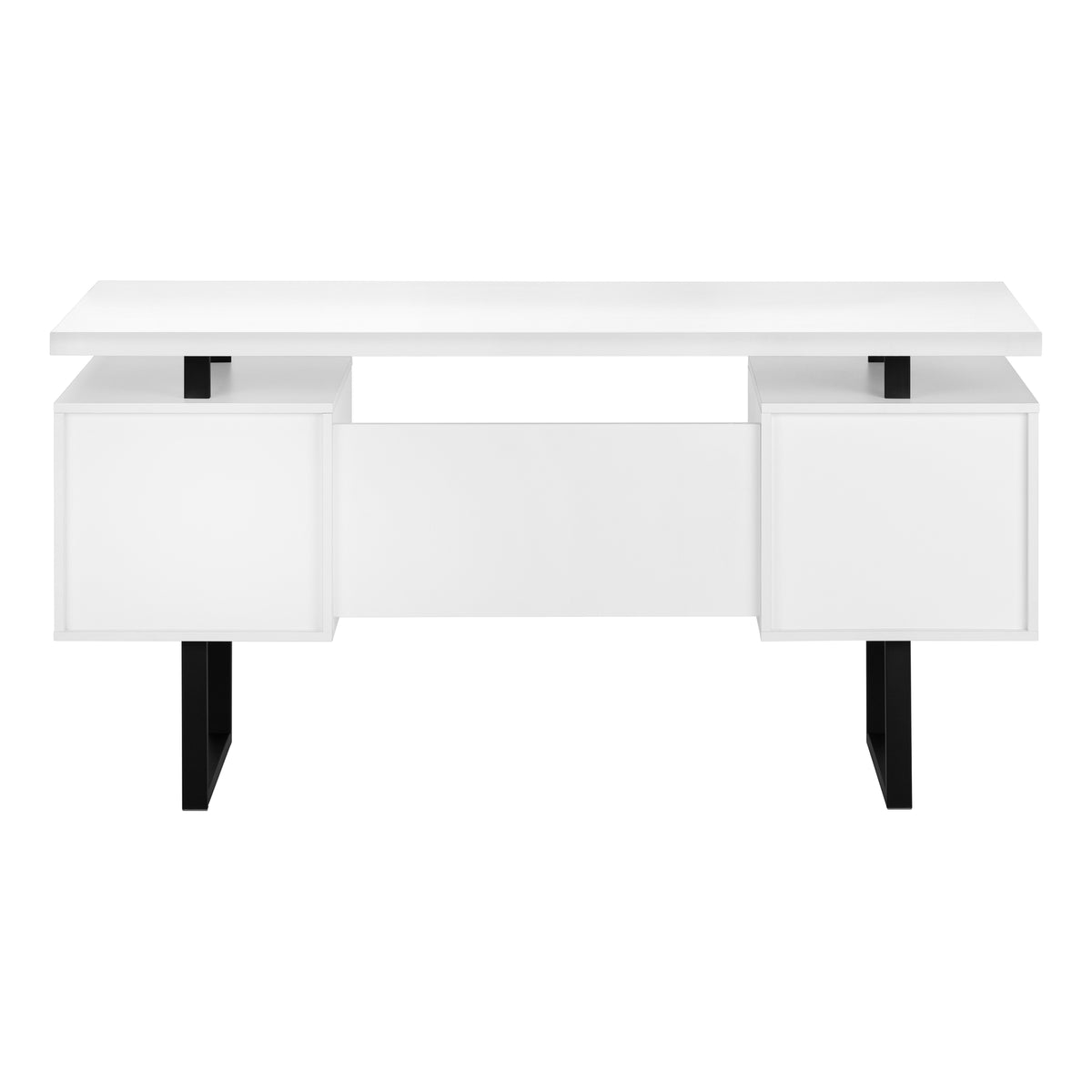 Computer Desk 60" Espresso with File Drawer-Computer Desks-DECOROLALA
