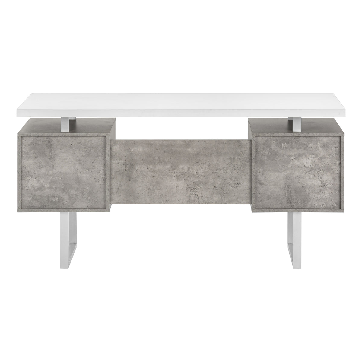 Computer Desk 60" Espresso with File Drawer-Computer Desks-DECOROLALA