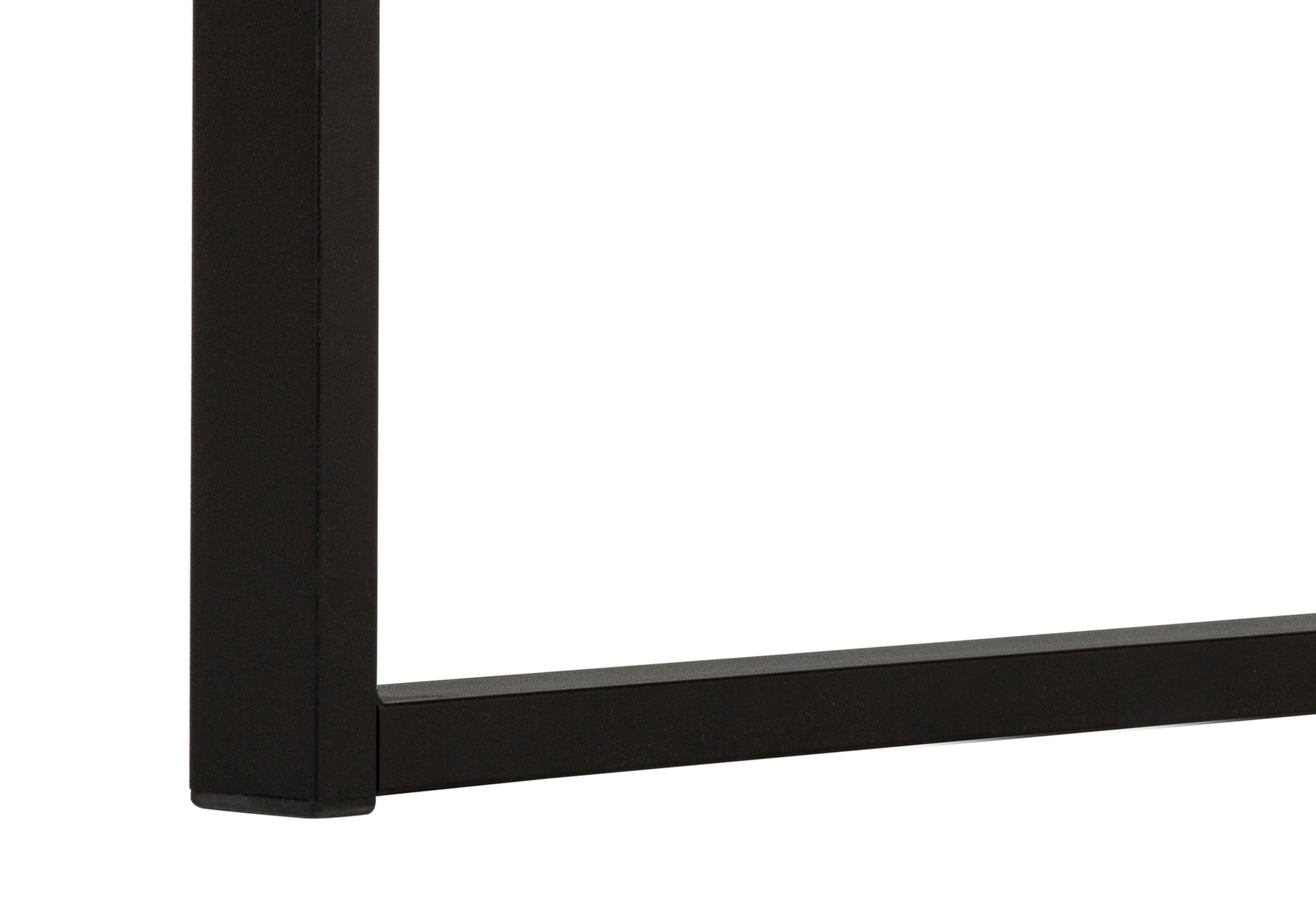 Computer Desk - 60"L / Espresso / Silver Metal-Computer Desk-DECOROLALA