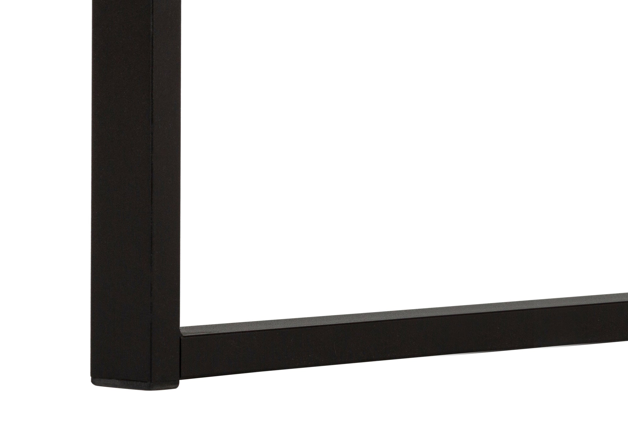 Computer Desk - 60"L / Espresso / Silver Metal-Computer Desk-DECOROLALA