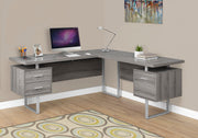 Computer Desk - 70"L / Dark Taupe Left Or Right Facing-Computer Desk-DECOROLALA