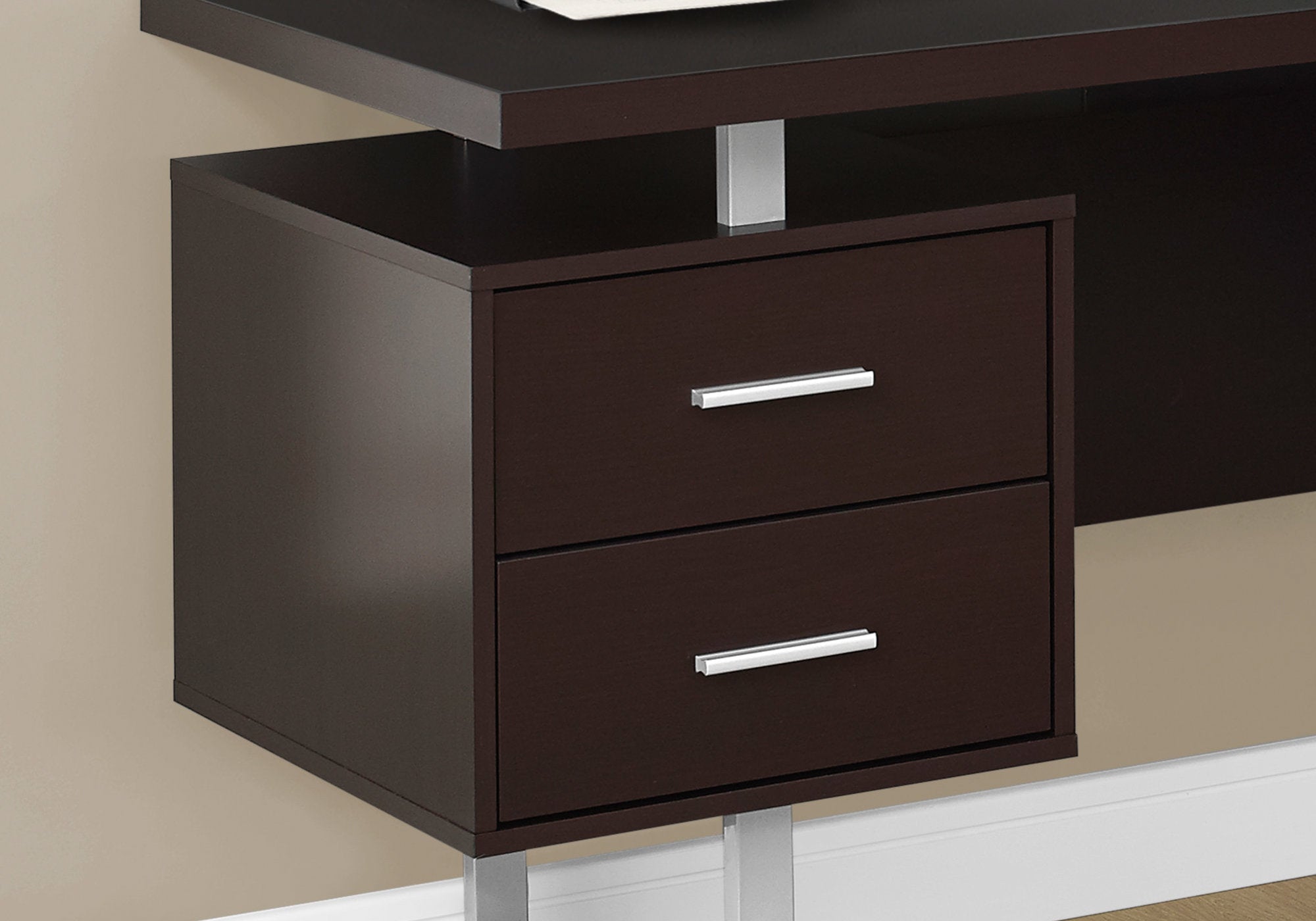 Computer Desk 70"L L-Shaped Dark Taupe-Computer Desk-DECOROLALA