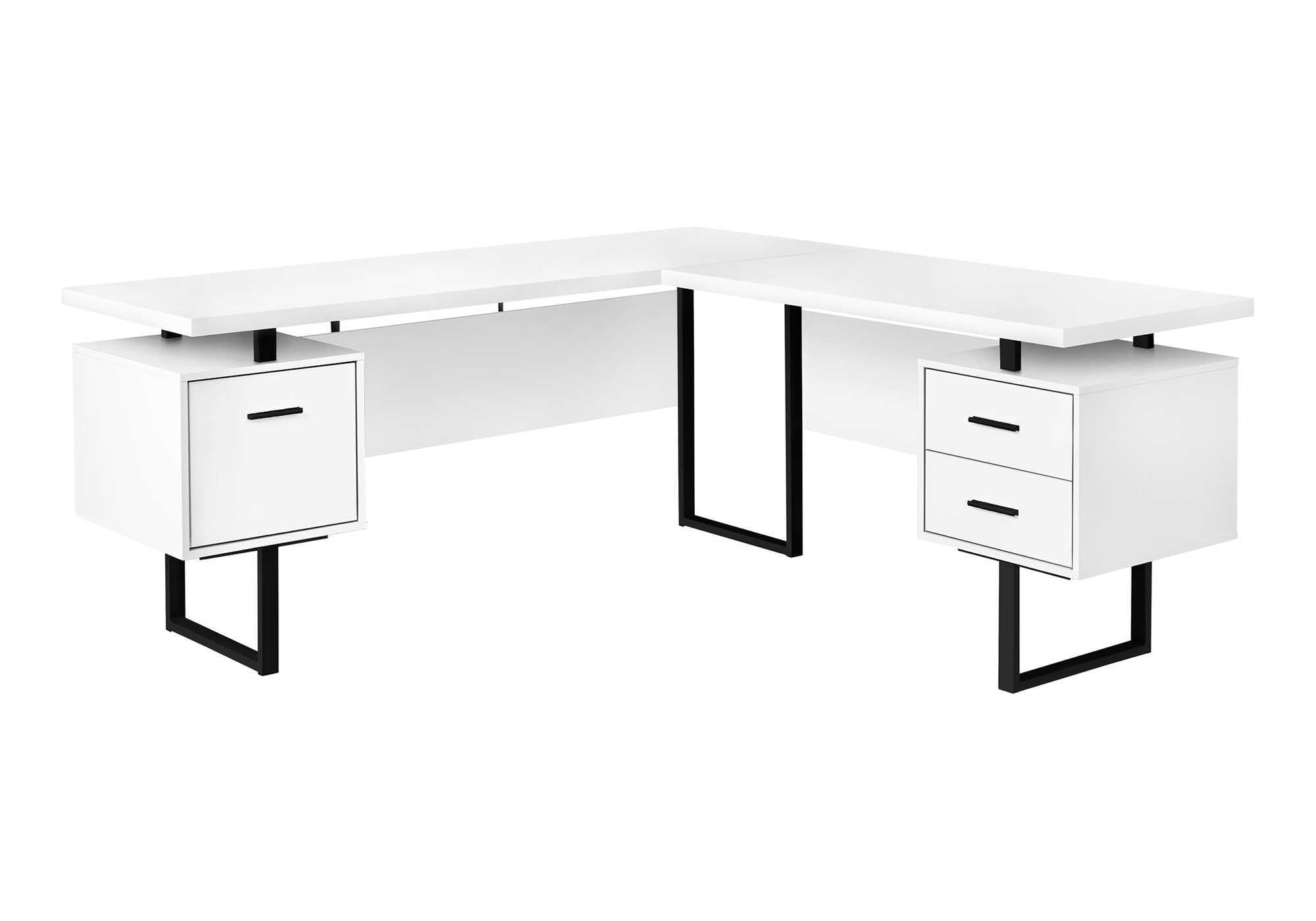 Computer Desk 70"L L-Shaped Dark Taupe-Computer Desk-DECOROLALA