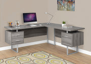 Computer Desk 70"L L-Shaped Dark Taupe-Computer Desk-DECOROLALA