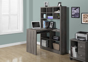 Computer Desk - Dark Taupe Left Or Right Facing Corner-Filing Cabinet-DECOROLALA