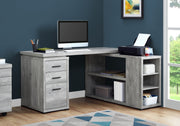 Computer Desk - Grey Reclaimed Wood L/R Facing Corner-Computer Desk-DECOROLALA