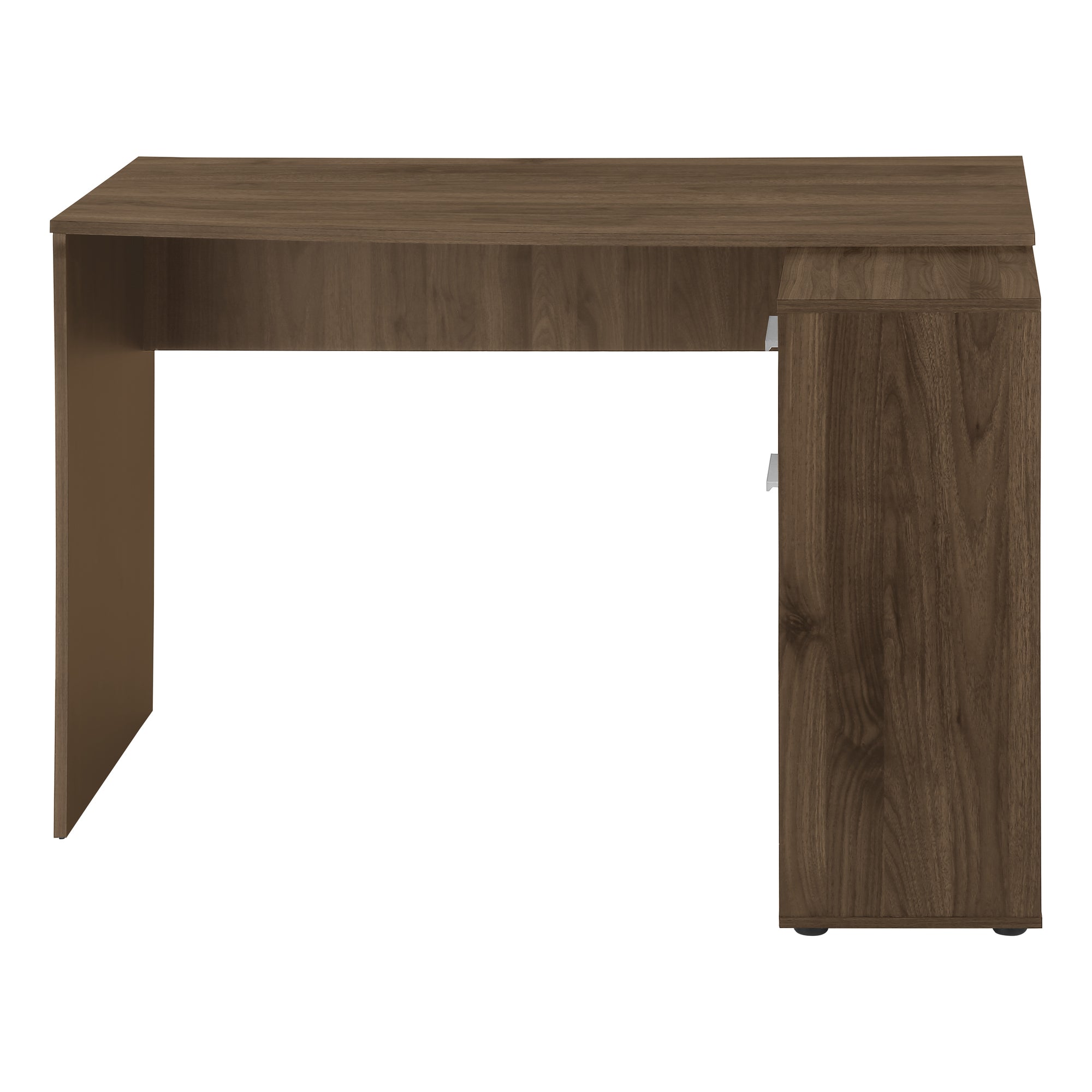 Computer Desk L-Shaped 46" Industrial Grey Storage-Bookshelf-DECOROLALA