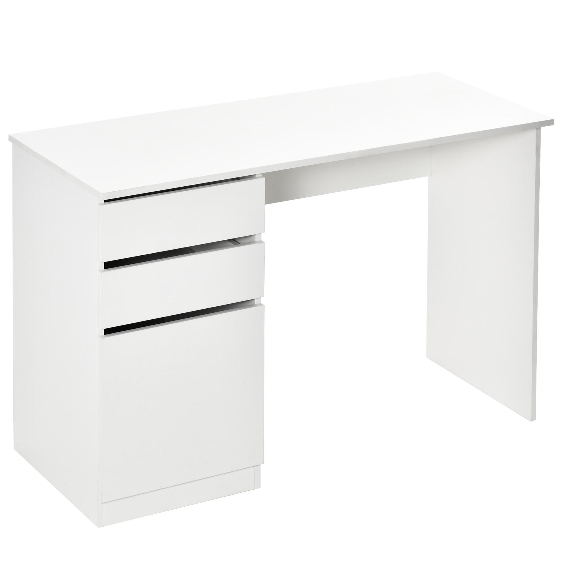 Computer Desk - White 47.25"W Modern Office-DECOROLALA