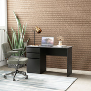 Computer Desk with Drawers and Cabinet - Black 47" W-Office Products > Office Furniture > Office Desks & Work Stations > Computer Desks-DECOROLALA