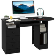Computer Desk with Storage Black 49.2"-DECOROLALA