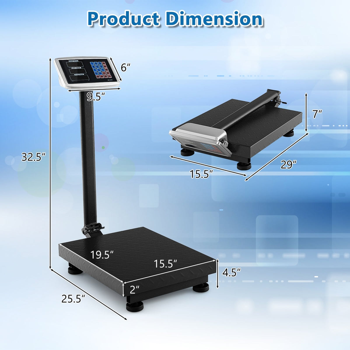 Computing Digital Platform Scale with Price Calculator-Kitchen Tools-DECOROLALA