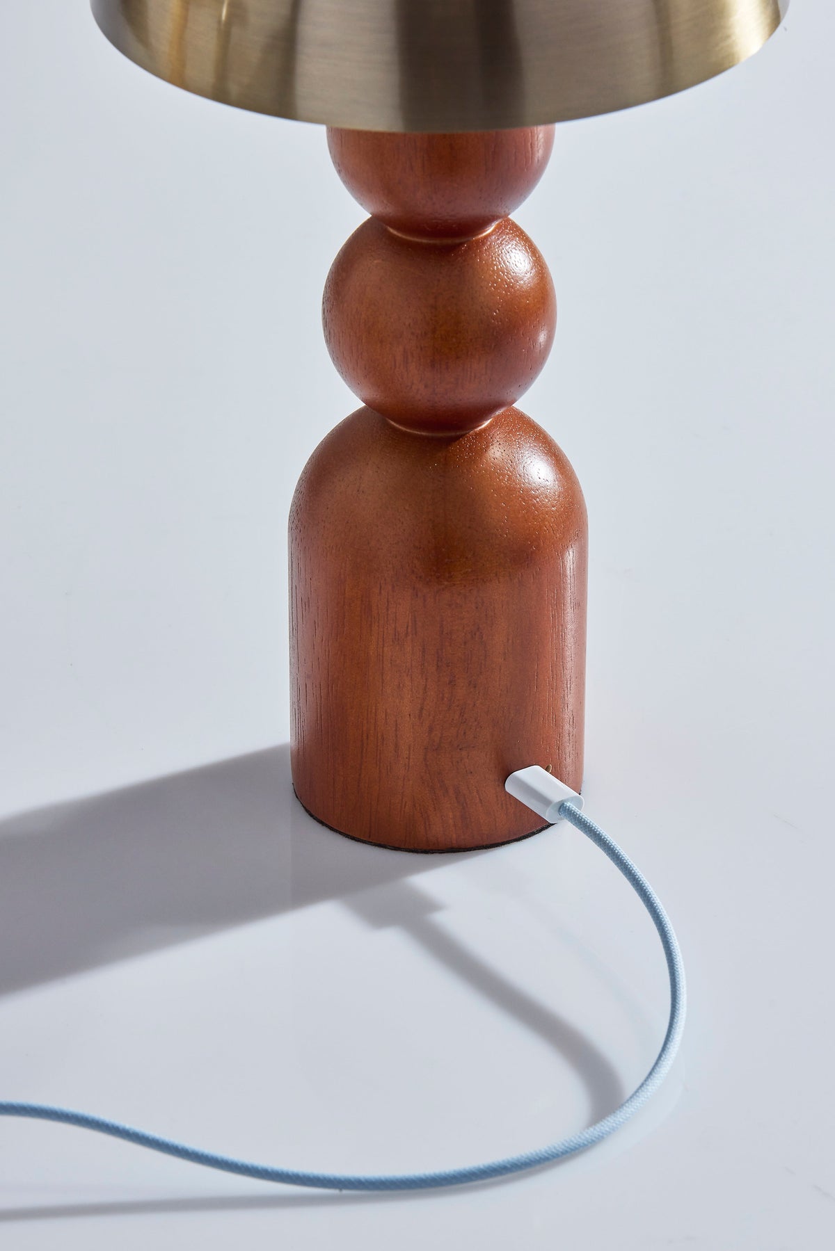 Connie LED Cordless Table Lamp - Walnut-Lighting-DECOROLALA